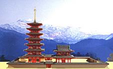 末松廃寺の復元模型の画像