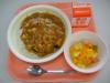 769キロカロリー　むぎごはん　牛乳　なつやさいカレー　フルーツカクテル