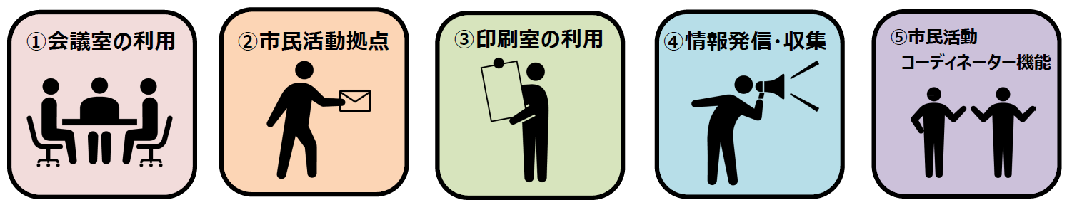 市民活動センターで出来ること