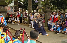 粟田の獅子舞の画像