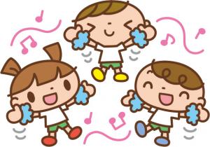 踊る子供イラスト