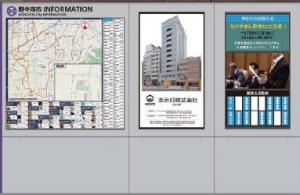 広告付き市内地図案内板イメージ図
