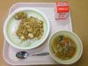 786キロカロリー、マーボー丼、牛乳、シューマイ、ワンタンスープ
