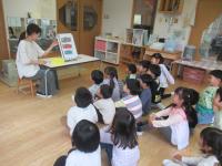 5歳児  らいおん組　こいのぼりの由来についてお話を聞いたよ