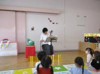 職員による胡弓の演奏会。素敵な音色にうっとりしました。