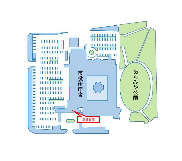 市役所駐車場図