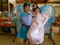 ５歳児　おりひめ様とひこ星様になったよ　素敵でしょう