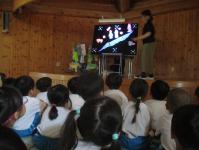 七夕のブラックシアターを見たよ　きれいだったよ