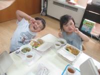 夏まつりランチボックス　焼きそばにポテト　ぜーんぶ美味しかったよ