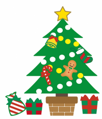 クリスマスツリーの絵