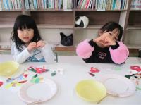 お友達と一緒に作りに来ました