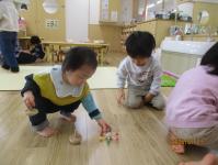 コマ回しに挑戦！