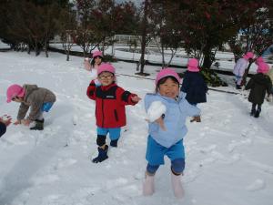 雪遊び大好き！