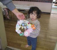 完成を見せに来てくれました