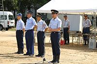 自警団小型ポンプ操法大会の様子の画像1