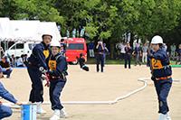 自警団小型ポンプ操法大会の様子の画像９